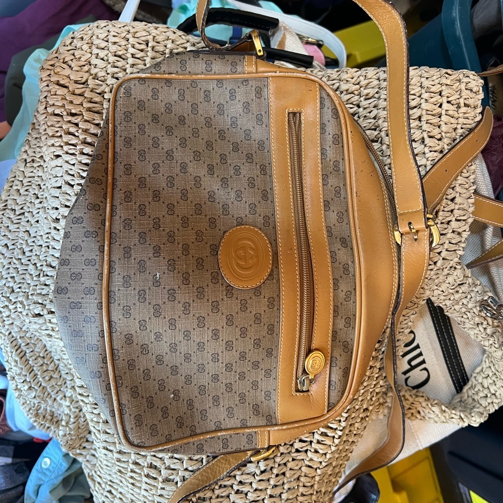 Authentic Vintage Gucci Brown Designer Shoulder Bag Great Condition Beautiful - Picture 1 of 4